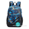 Custom High School Boys Girls Water Resistant Nylon Full Print Luminous Laptop Backpack Bags